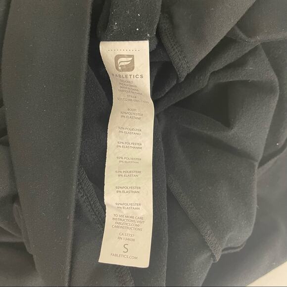 FABLETICS Liora Black Tunic Dress Long Sleeve Mock Neck with Bungee Cord Small - Picture 11 of 13